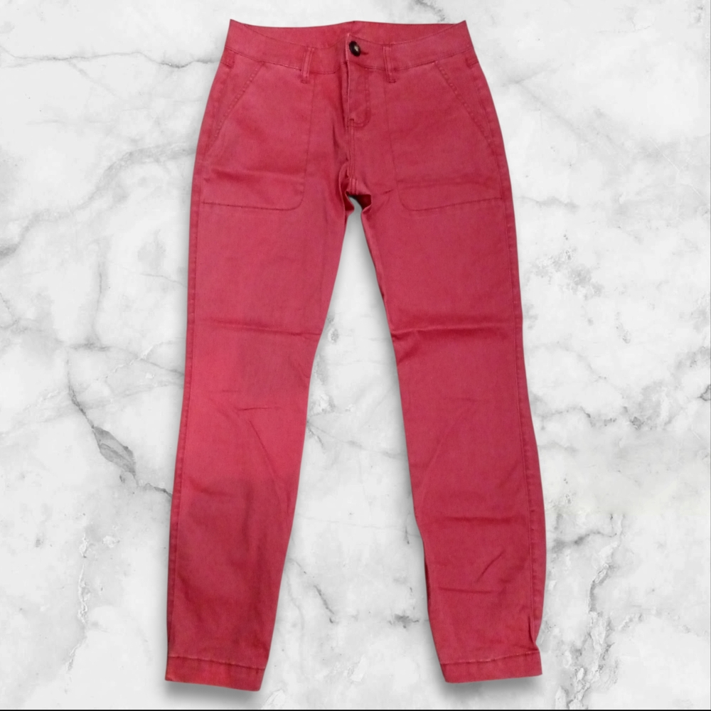 CAbi Women's Skinny Jeans in Red
